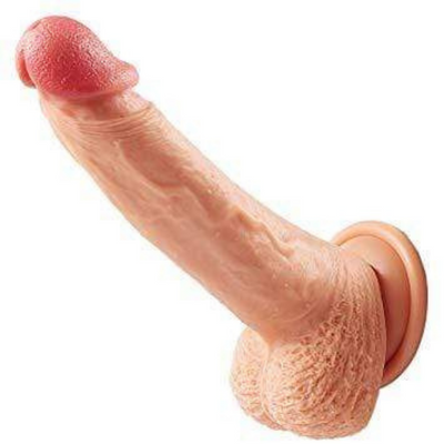 Suction cup real dildo
