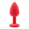 Silicone Butt Plug with Crystal