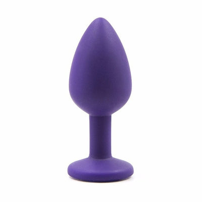 Silicone Butt Plug with Crystal